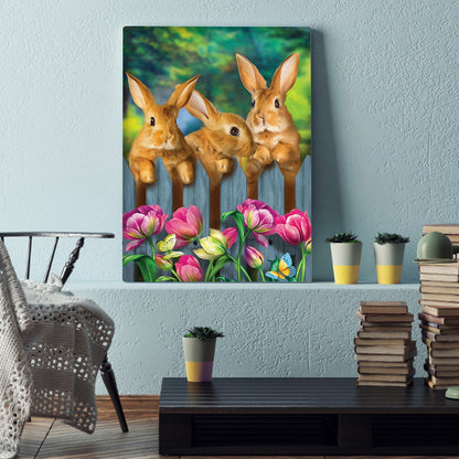 Rabbit - Full Round Drill Diamond Painting 30*40CM