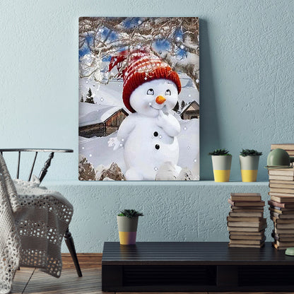 Snowman - Full Round Drill Diamond Painting 30*40CM