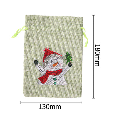 Christmas Theme DIY Diamond Painting Shopping Tote Mosaic Drill Candy Bag