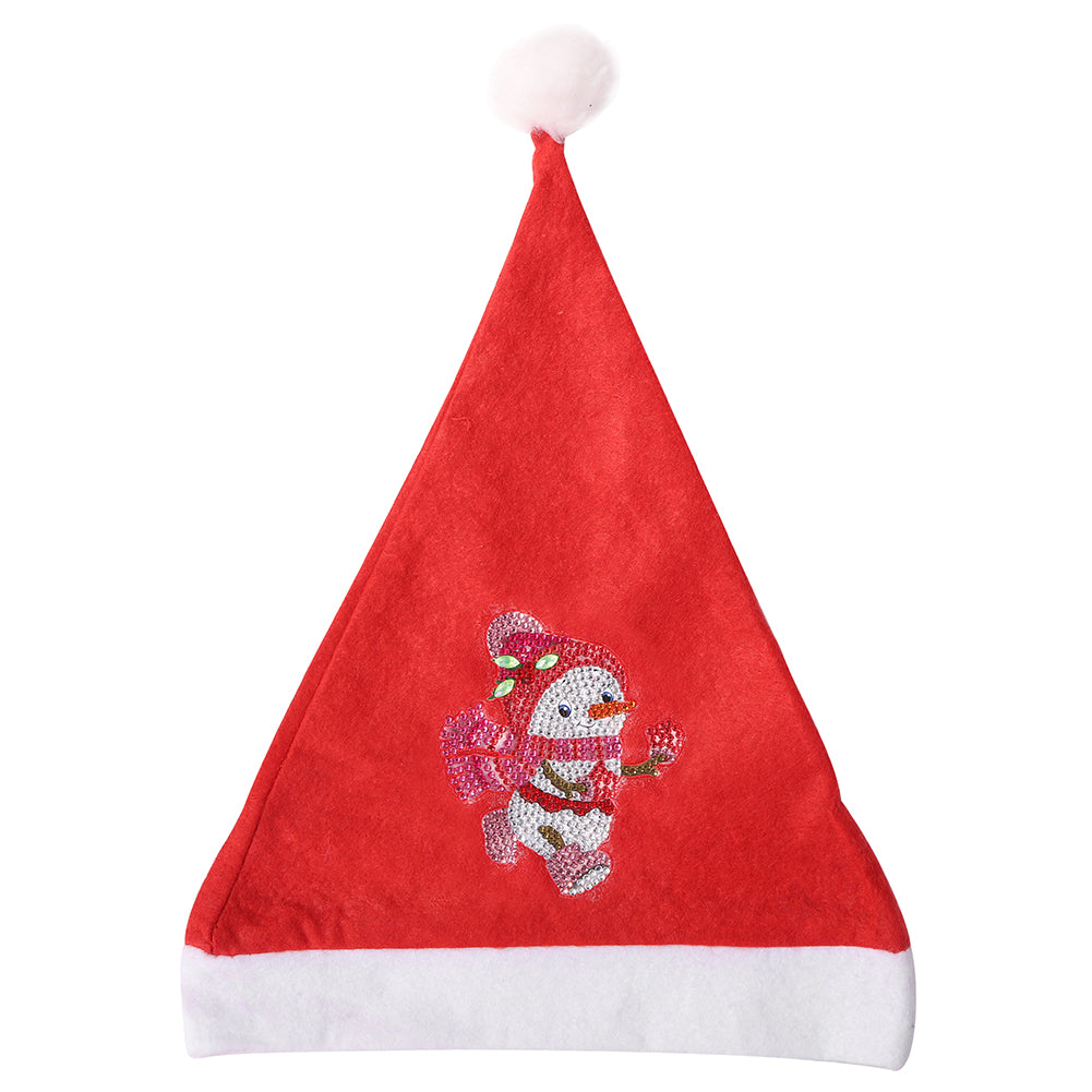 DIY 5D Flannel Christmas Hat Diamond Painting Kit Animal Rhinestone Drawing