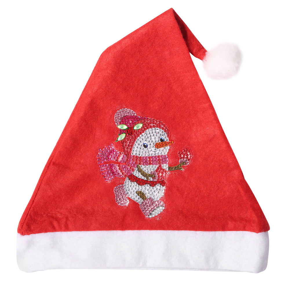 DIY 5D Flannel Christmas Hat Diamond Painting Kit Animal Rhinestone Drawing