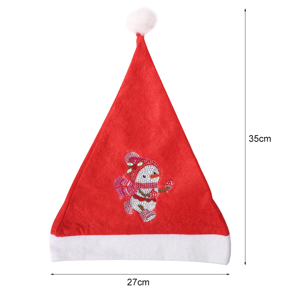 DIY 5D Flannel Christmas Hat Diamond Painting Kit Animal Rhinestone Drawing