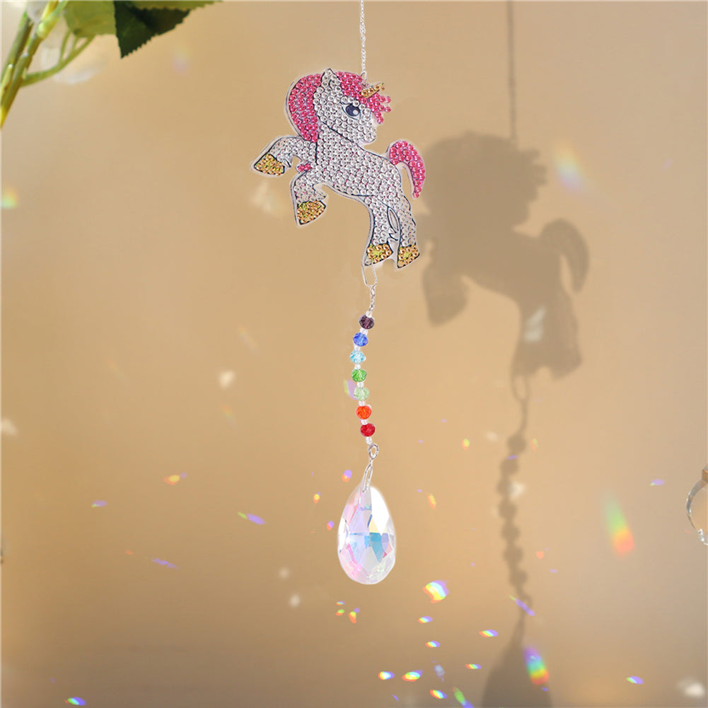 Diamond Drill Rainbow Collection Hanging Crystal Prisms Wind Chimes Decor