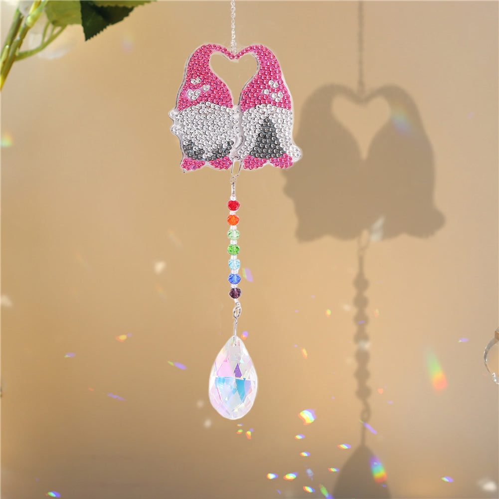 Diamond Drill Rainbow Collection Hanging Crystal Prisms Wind Chimes Decor