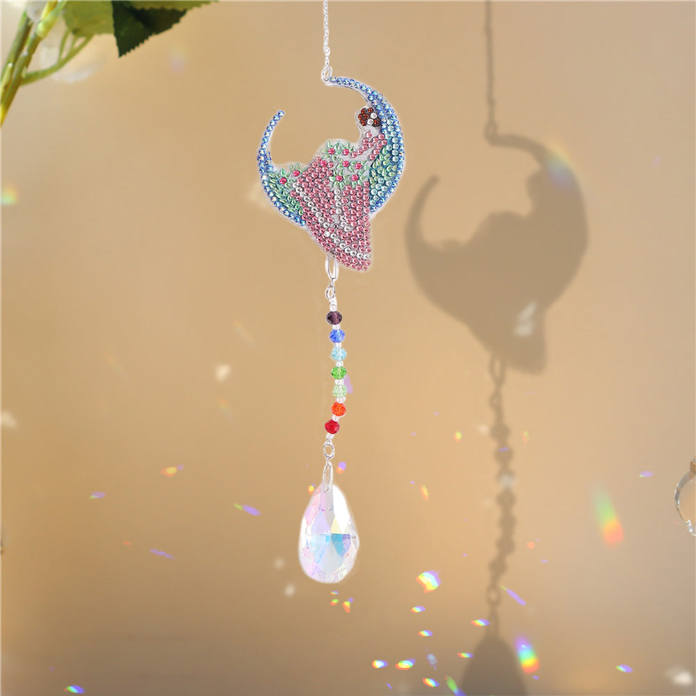 Diamond Drill Rainbow Collection Hanging Crystal Prisms Wind Chimes Decor