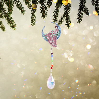 Diamond Drill Rainbow Collection Hanging Crystal Prisms Wind Chimes Decor