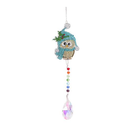 Diamond Drill Rainbow Collection Hanging Crystal Prisms Wind Chimes Decor