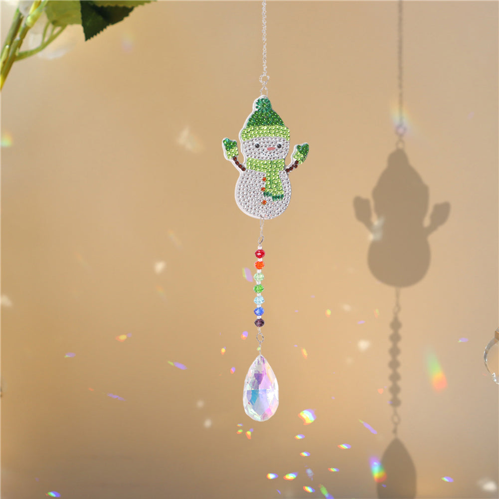 Diamond Drill Rainbow Collection Hanging Crystal Prisms Wind Chimes Decor