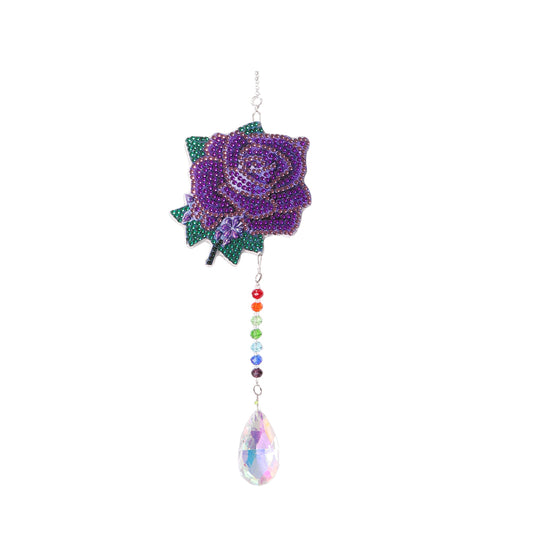 Diamond Drill Rainbow Collection Hanging Crystal Prisms Wind Chimes Decor