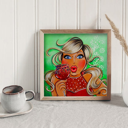 Fat woman - Full Round Drill Diamond Painting 30*30CM