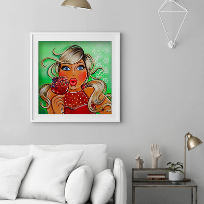 Fat woman - Full Round Drill Diamond Painting 30*30CM