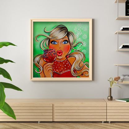 Fat woman - Full Round Drill Diamond Painting 30*30CM