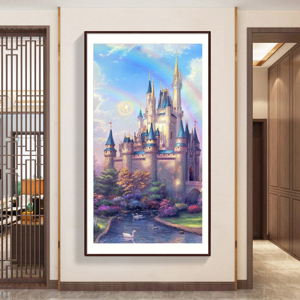 Castle - Full Round Drill Diamond Painting 40*60CM