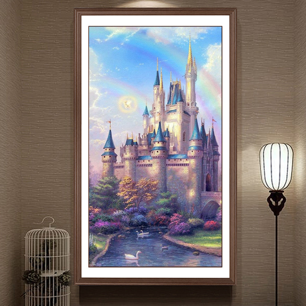 Castle - Full Round Drill Diamond Painting 40*60CM