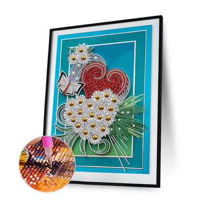 Daisy - Special Shaped Drill Diamond Painting 30*40CM