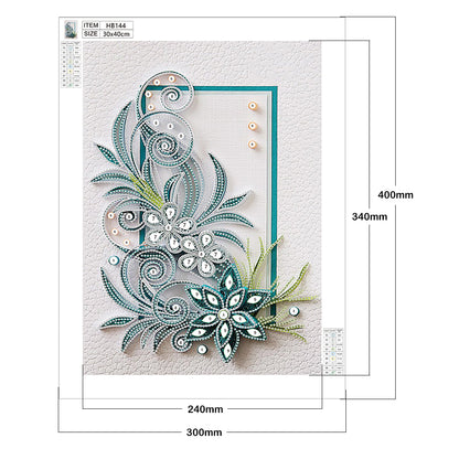 Paper Flower - Special Shaped Drill Diamond Painting 30*40CM