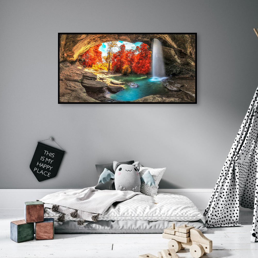 Beautiful Scenery - Full Round Drill Diamond Painting 80*40CM