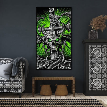 Skull - Full Round Drill Diamond Painting 45*80CM