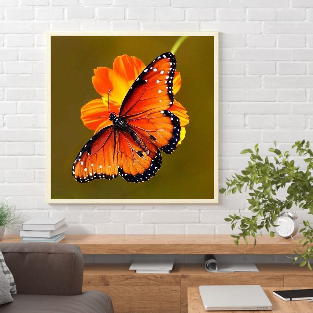 Butterfly - Full Round Drill Diamond Painting 30*30CM