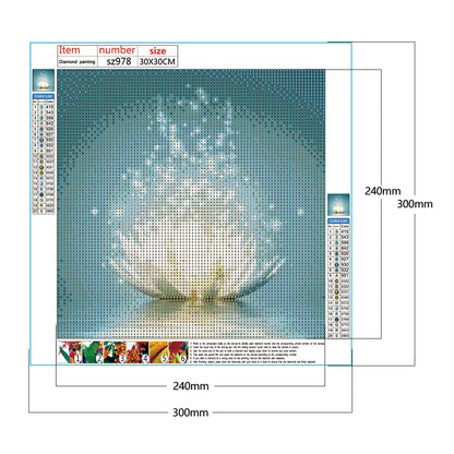 Lotus - Full Round Drill Diamond Painting 30*30CM