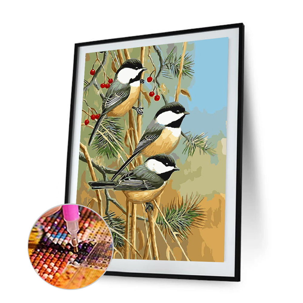 Bird - Full Round Drill Diamond Painting 30*40CM