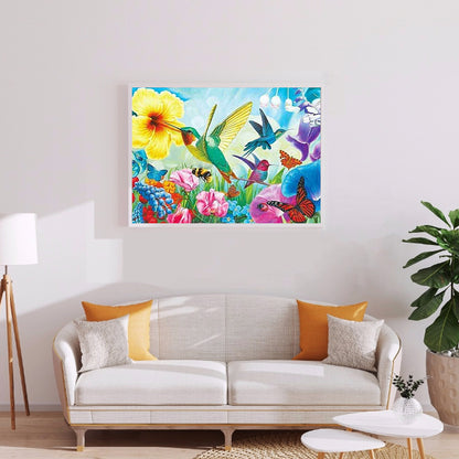 Hummingbird - Full Round Drill Diamond Painting 40*30CM