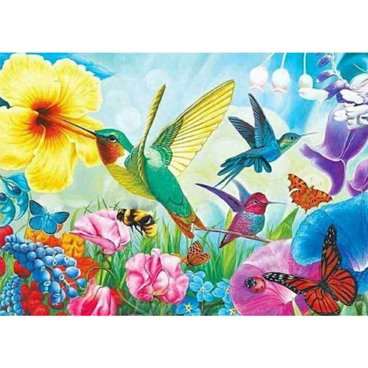 Hummingbird - Full Round Drill Diamond Painting 40*30CM