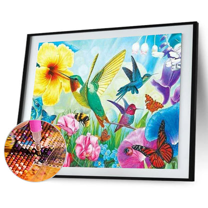 Hummingbird - Full Round Drill Diamond Painting 40*30CM