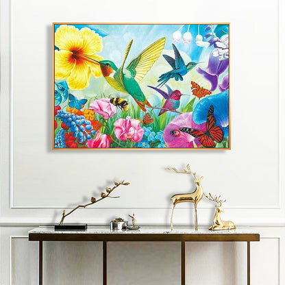 Hummingbird - Full Round Drill Diamond Painting 40*30CM