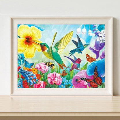 Hummingbird - Full Round Drill Diamond Painting 40*30CM