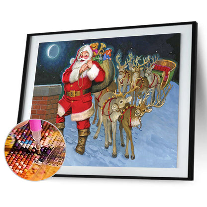 Santa Claus - Full Round Drill Diamond Painting 50*35CM