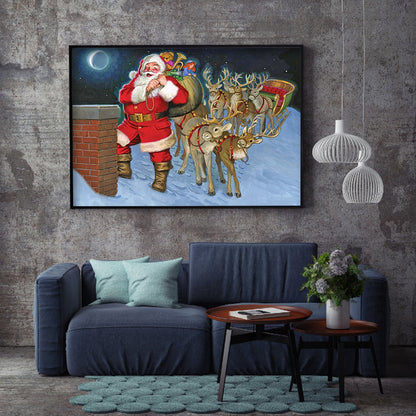 Santa Claus - Full Round Drill Diamond Painting 50*35CM