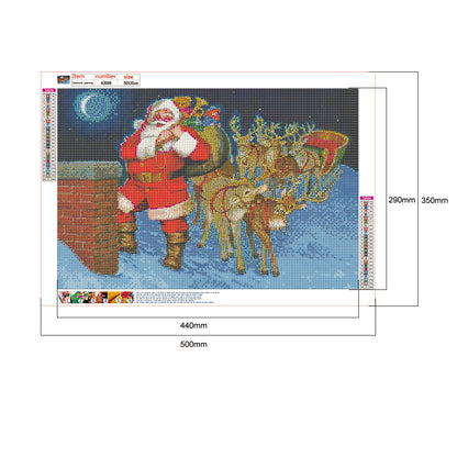 Santa Claus - Full Round Drill Diamond Painting 50*35CM