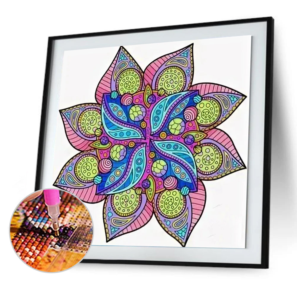 Mandala - Full Round Drill Diamond Painting 40*40CM