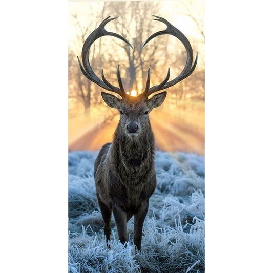 Deer - Full Round Drill Diamond Painting 40*80CM