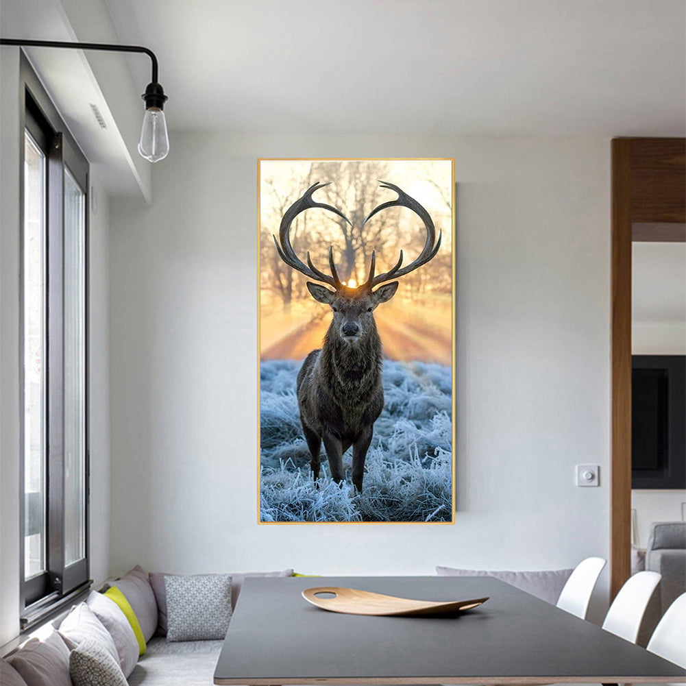 Deer - Full Round Drill Diamond Painting 40*80CM