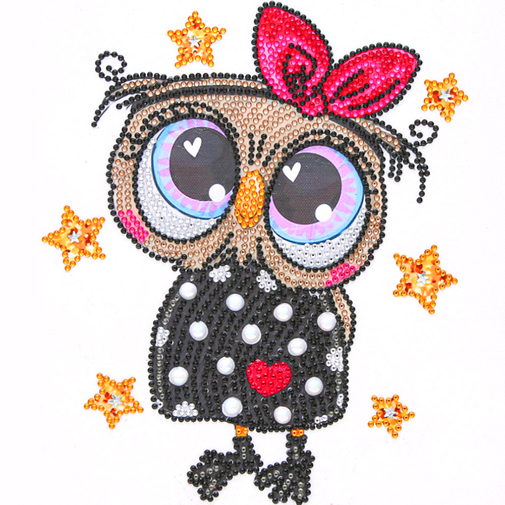 Owl - Special Shaped Drill Diamond Painting 30*30CM