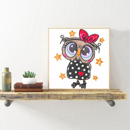 Owl - Special Shaped Drill Diamond Painting 30*30CM