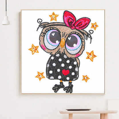 Owl - Special Shaped Drill Diamond Painting 30*30CM