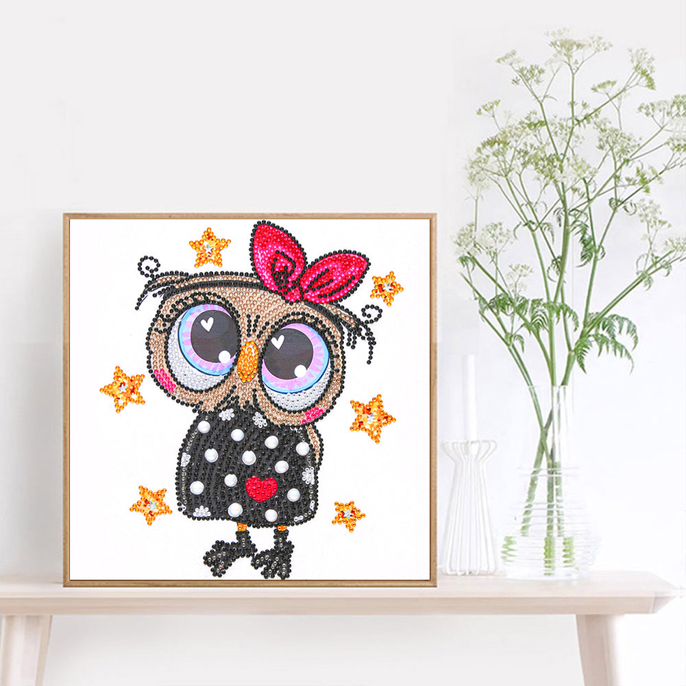 Owl - Special Shaped Drill Diamond Painting 30*30CM