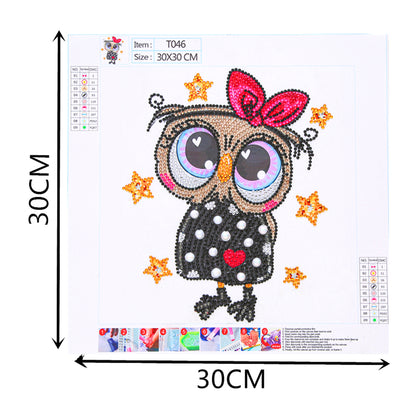 Owl - Special Shaped Drill Diamond Painting 30*30CM