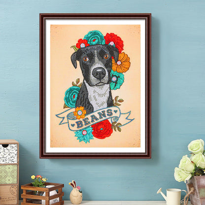 Dog - Special Shaped Drill Diamond Painting 30*40CM
