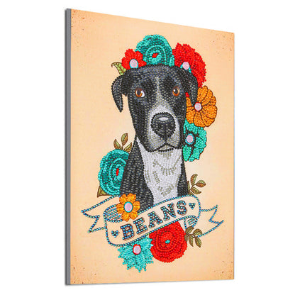 Dog - Special Shaped Drill Diamond Painting 30*40CM