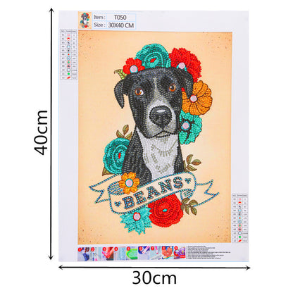 Dog - Special Shaped Drill Diamond Painting 30*40CM