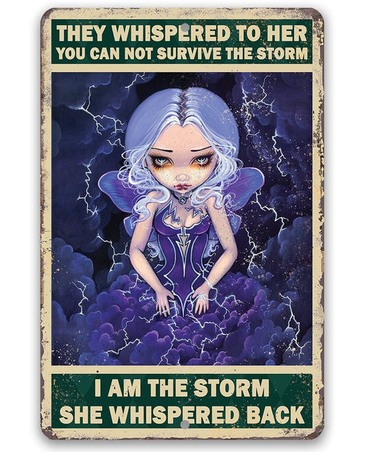 I am The Storm She Whispered Back 30*40CM(Canvas) Full Round Drill Diamond Painting