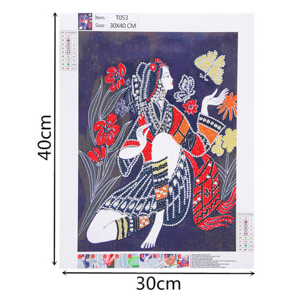 Beauty Figure - Special Shaped Drill Diamond Painting 30*40CM