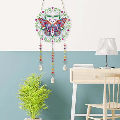 DIY Crystal Prism Teardrop Pendant Diamond Painting Kit Hanging Wind Chime