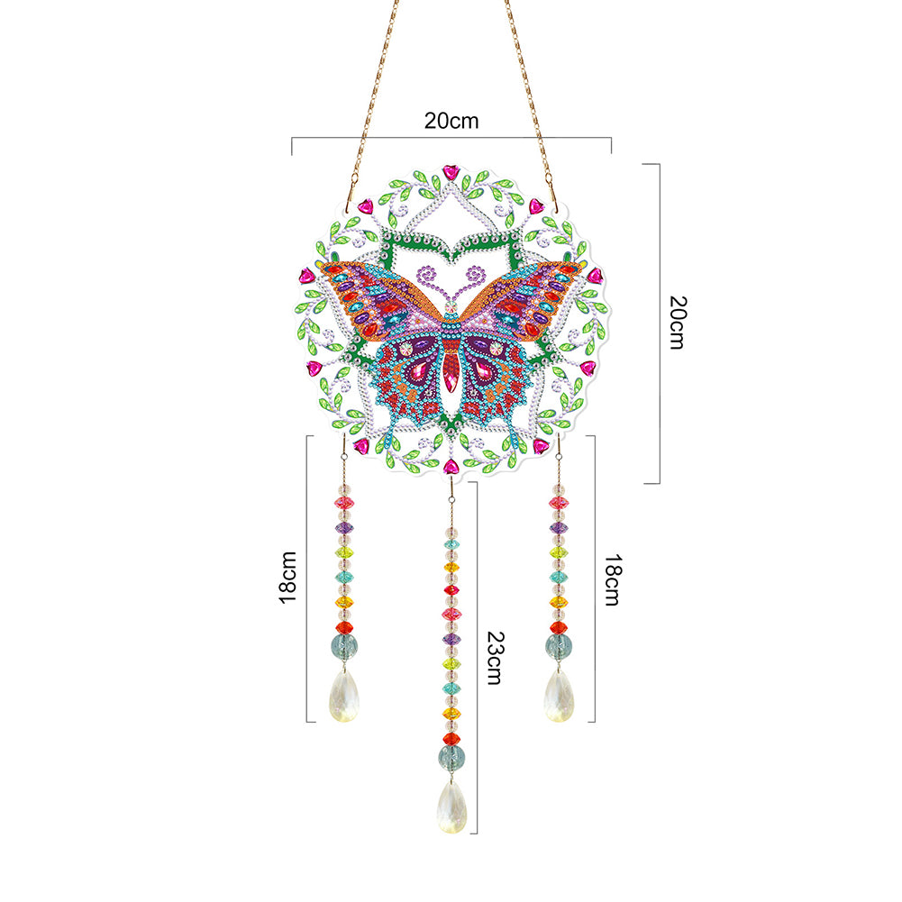 DIY Crystal Prism Teardrop Pendant Diamond Painting Kit Hanging Wind Chime