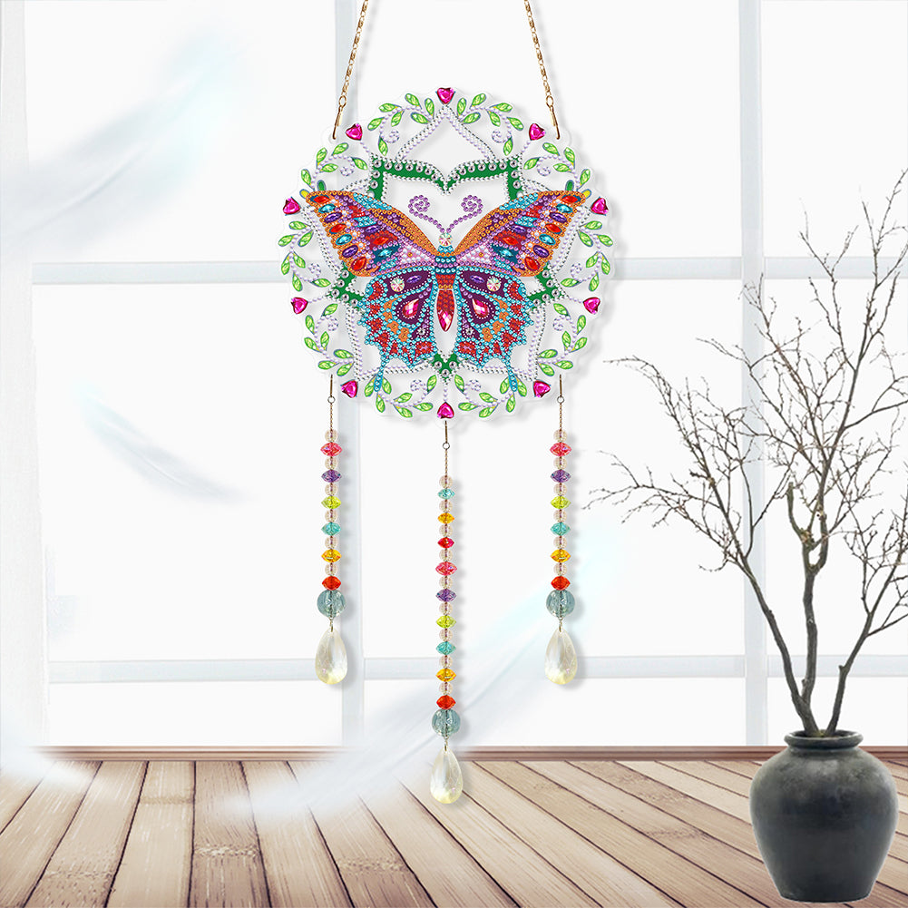 DIY Crystal Prism Teardrop Pendant Diamond Painting Kit Hanging Wind Chime