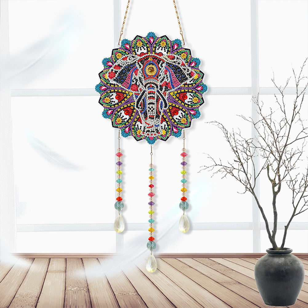 DIY Crystal Prism Teardrop Pendant Diamond Painting Kit Hanging Wind Chime